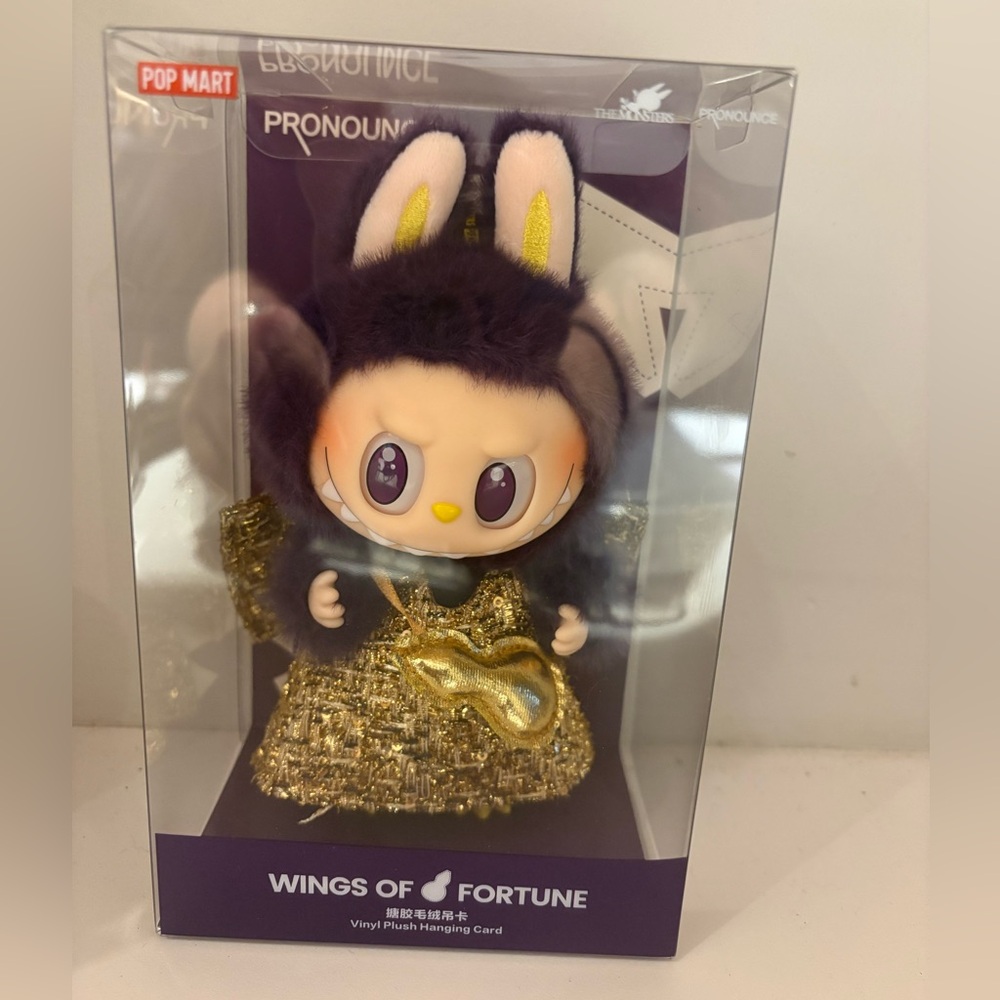 LABUBU × PRONOUNCE - WINGS OF FORTUNE Vinyl Plush Hanging Card pop mark - Picture 2 of 7